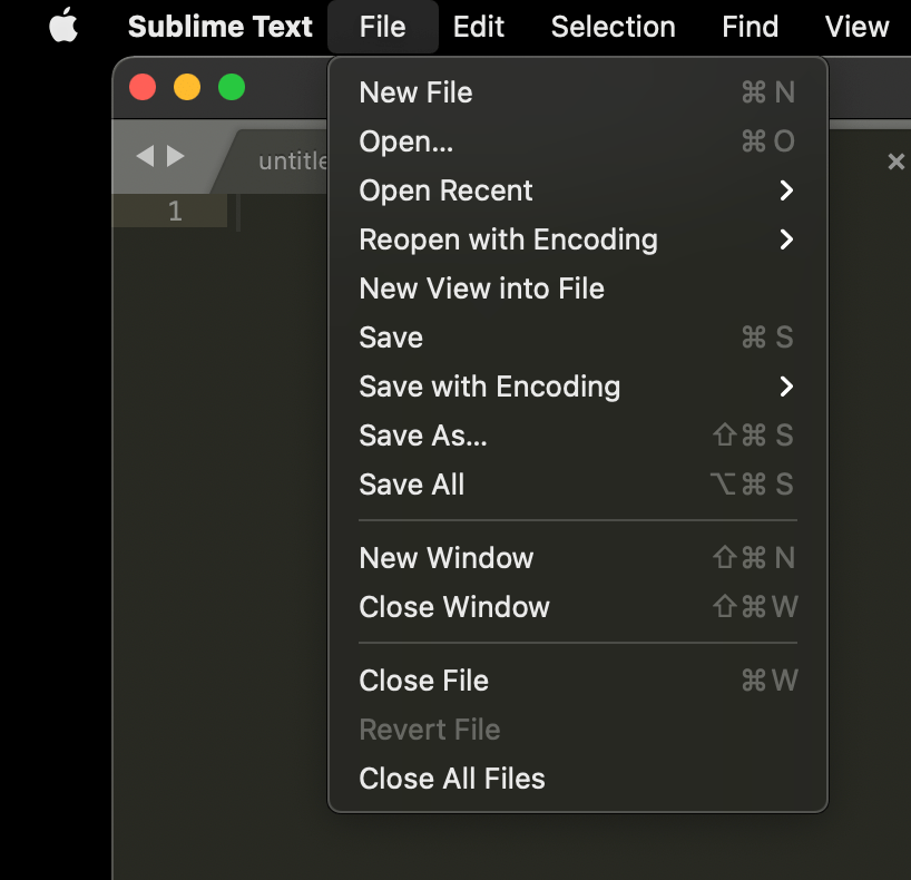 How to open new tab in Sublime Text Editor [macOS]